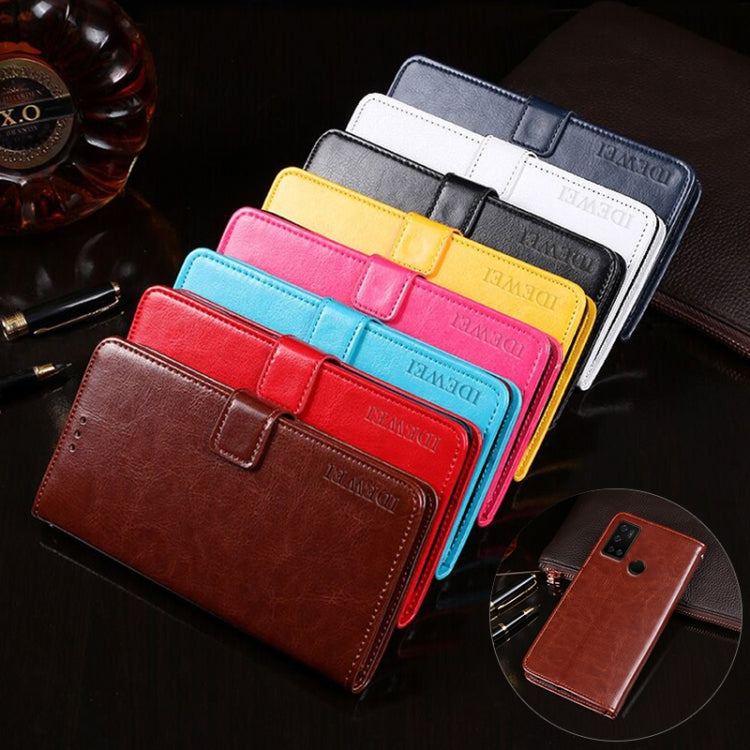 For Cubot C20 idewei Crazy Horse Texture Horizontal Flip Leather Case with Holder & Card Slots & Wallet(Yellow) by idewei