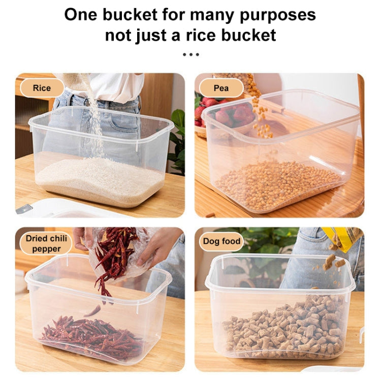 Pull-top Rice Bucket Sealed Insect-proof and Moisture-proof Food Storage Box, Random Color Delivery, Size:Large 12.5kg Capacity by bashfashion