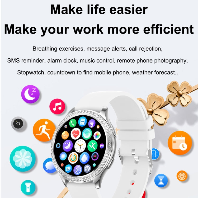 AK53 IP67 BT5.2 1.32inch Smart Watch Support Voice Call / Health Monitoring, Style:Steel Mesh Strap(Gold) by bashfashion