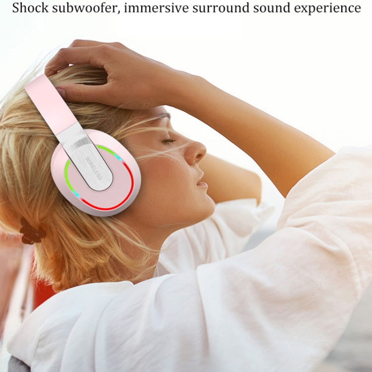 L850 Foldable ENC Noise Reduction Wireless Bluetooth Earphone with Microphone(Pink) by bashfashion