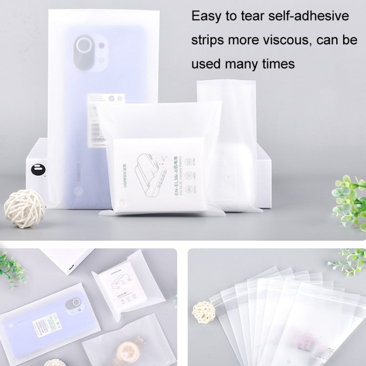 2 Sets CPE Matte Self -Sealed Bag Data Cable Phone Case Packaging Bag, Size:11x13cm by bashfashion