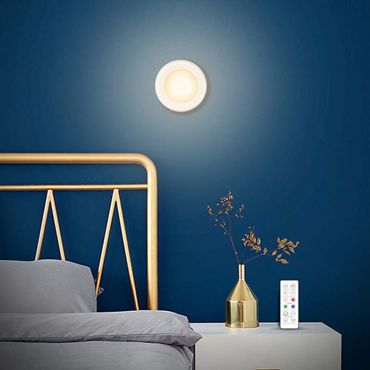 6 PCS / Set 16 Color RGB LED Night Light Strobe Atmosphere Pat Light Remote Control Cabinet Light with 2 Remote Control by bashfashion