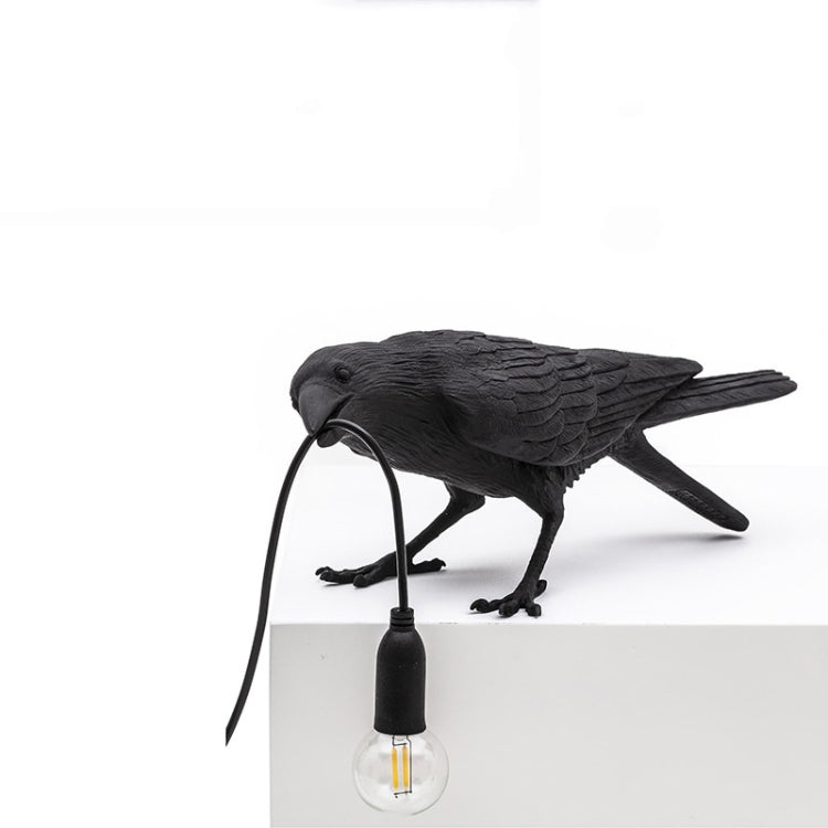E14 LED Lucky Bird Wall Lamp Table Lamp For Bedroom, Style:Standing Table Lamp, Plug:EU Plug(White) by bashfashion
