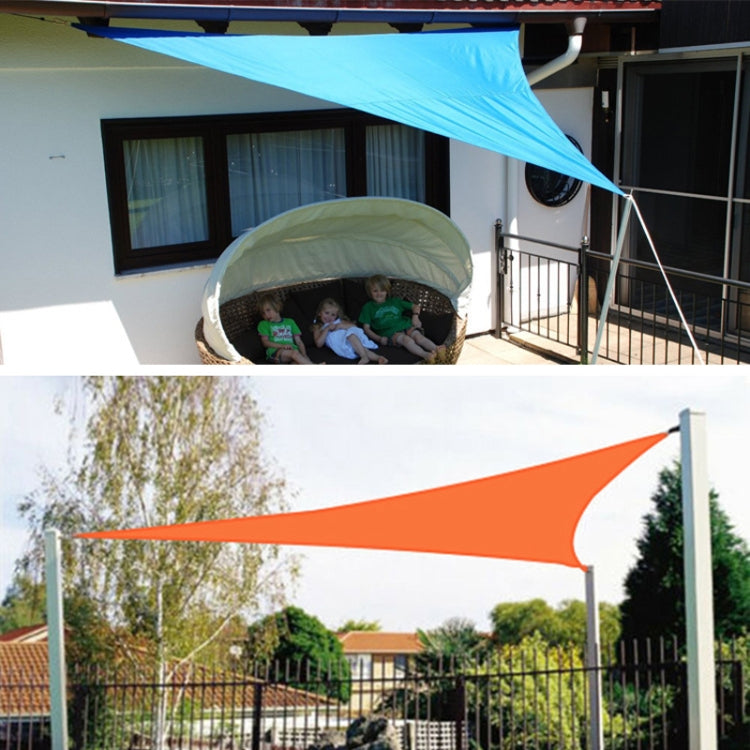 Triangle Outdoor Garden Sunshade Sail Waterproof Anti-UV Canopy, Size: 2.4m x 2.4m x 2.4m(Khaki) by bashfashion