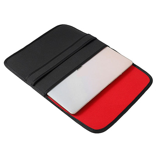 12 Inch Neoprene Laptop Lining Bag Horizontal Section Flap Clutch Bag(Blue) by bashfashion