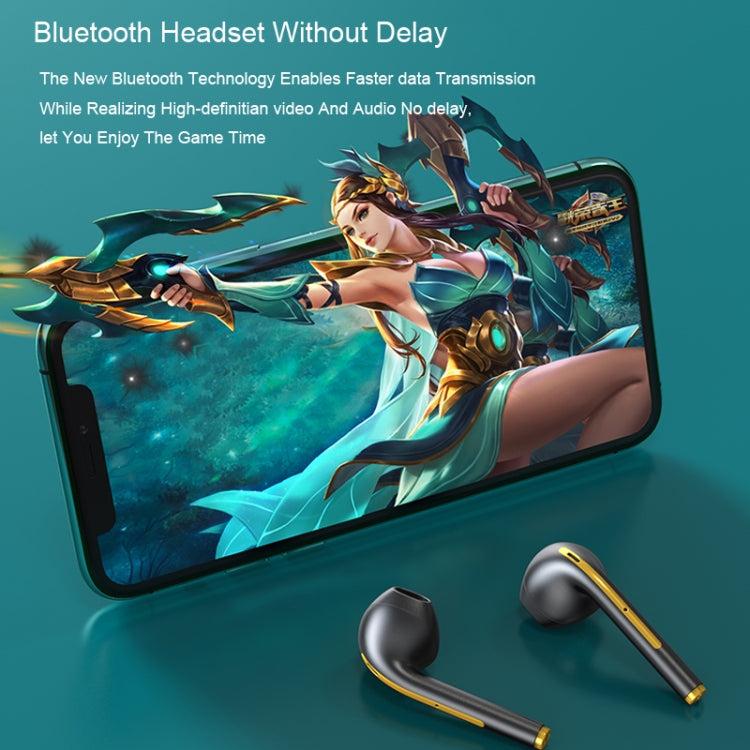 X1 TWS LED Digital Display Wireless Noise Reduction Sport Bluetooth Headphone(Blue) by bashfashion