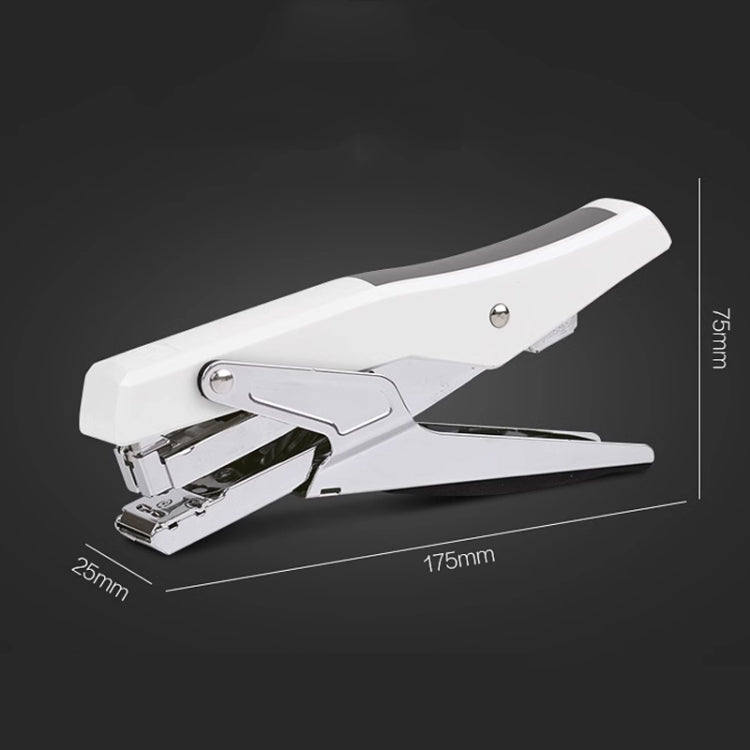 Deli Labor-saving Stapler NO.12 Handheld Stapler Papers Stapling Machine, Spec: 0329 White by Deli