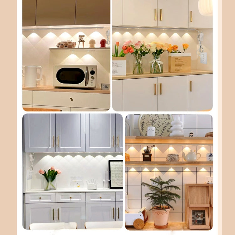 30cm 220V CN Plug Wardrobe Cabinet Lamp LED Light Bar With Button Switch(Warm White) by bashfashion