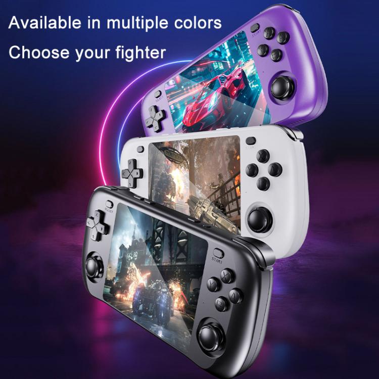 H36S 3.5 Inch IPS HD Screen Retro PSP Game Console Linux System GBA Handheld Video Game Console, Memory: 128G(Black) by bashfashion