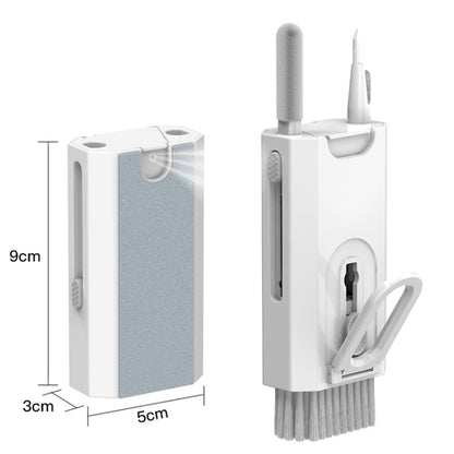 Q8 8 in 1 Multi-Function Headset Cleaning Pen Keyboard Mobile Phone Cleaner(White+Red) by bashfashion
