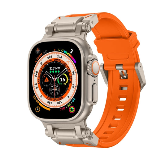 For Apple Watch Ultra 49mm Explorer TPU Watch Band(Titanium Orange) by bashfashion