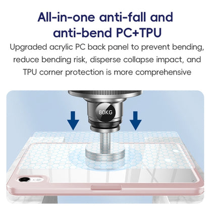 For iPad Pro 11 2022 / 2021 / 2020 ZGA Tri-Fold 360 Rotation Smart Leather Tablet Case(Blue) by ZGA