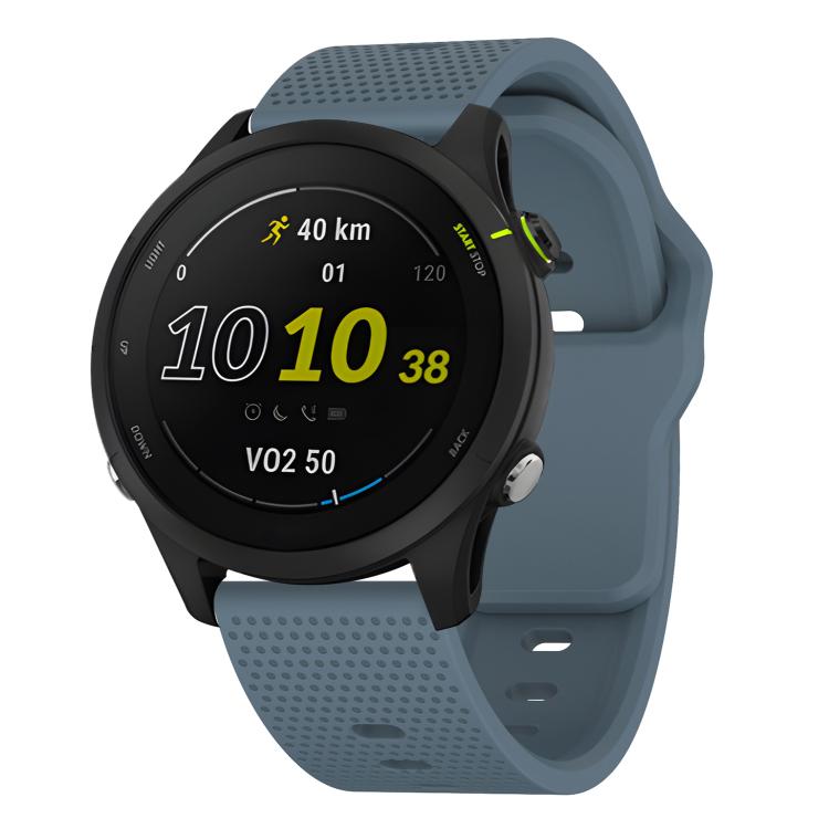 20mm Kalebol Dot Studded Buckle Silicone Watch Band(Navy Blue) by Kalebol