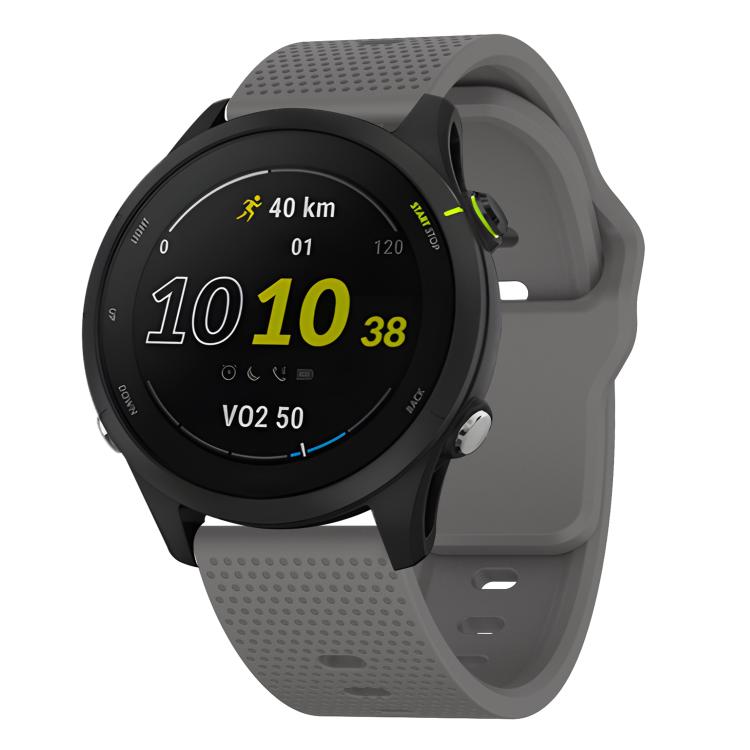 22mm Kalebol Dot Studded Buckle Silicone Watch Band(Grey) by Kalebol