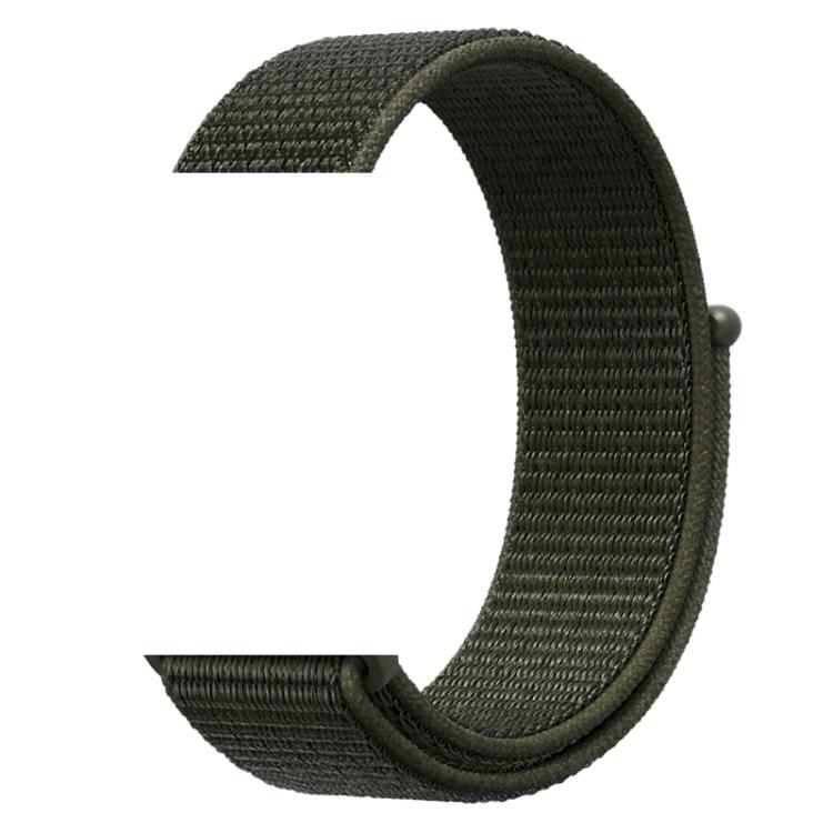 For Apple Watch 42mm / 41mm / 40mm / 38mm xDfind Nylon Loop Hook and Loop Fastener Watch Band(Army Green) by xDfind