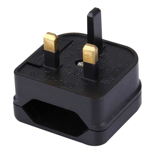 BS-5732 Portable EU Plug to UK Plug Adapter Power Socket Travel Converter with Fuse by bashfashion