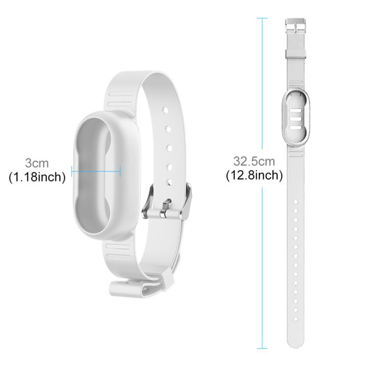 For Insta360 GO 3 / GO 3S PULUZ Camera Silicone Case Wristband Bicycle Strap Extension Mount (White) by PULUZ