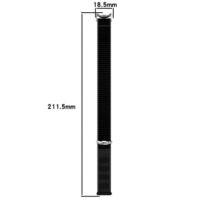 For Xiaomi Smart Band 9 / 9 NFC / 8 / 8 NFC Loop Nylon Hook and Loop Fastener Watch Band(Rainbow) by bashfashion