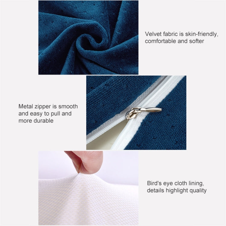 Butterfly Shape Memory Foam Snorked Pillow Slow Rebound Health Care Cervical Pillow, Dimensions: 50x30x10x6cm(Water Molecule Gray) by bashfashion