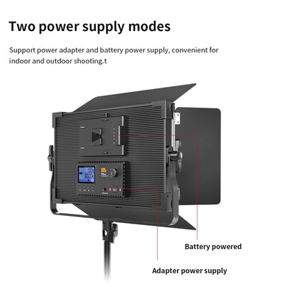 Pixel P45pro High Bright Dual Color Temperature Fill Light 120W Normal Bright Studio Camera Soft Light(A Set With US Plug Adaptor) by Pixel