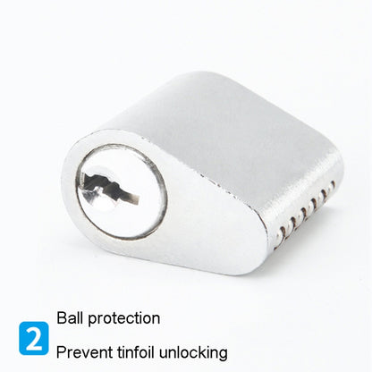 Fire Door Lock Cylinder Door Latch Fittings With Key, Model: Copper Core Interlocking+1 Key by bashfashion