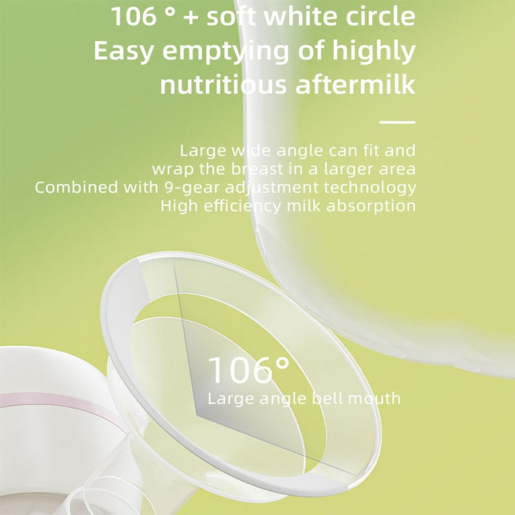 MZ-003 LED Digital Display Smart Adjustable Fully Automatic Massage Painless Silent Breast Pump(Pink) by bashfashion