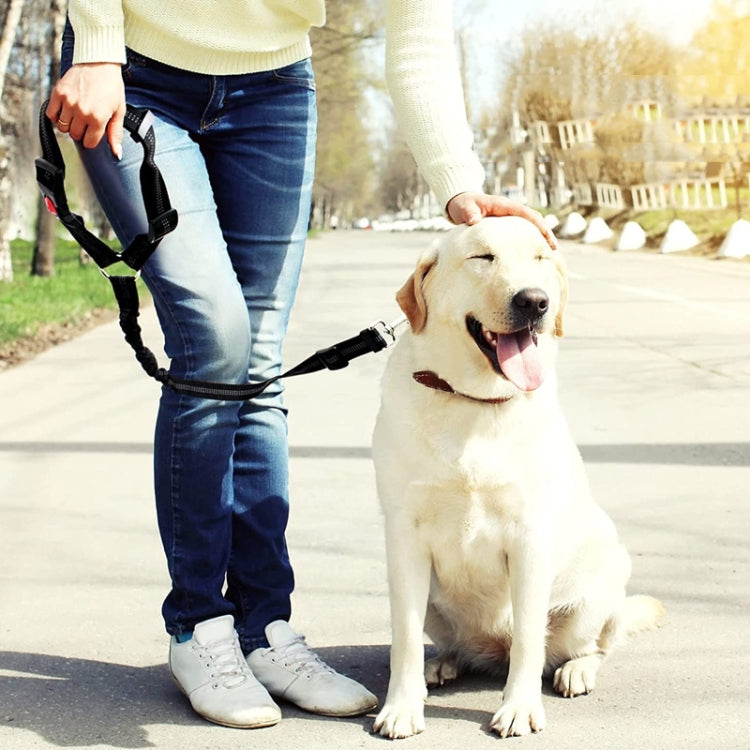 Dog Vehicle Seat Belt Rope Elastic Cushioned Towing Leash, Width: 2.5cm(Blue) by bashfashion