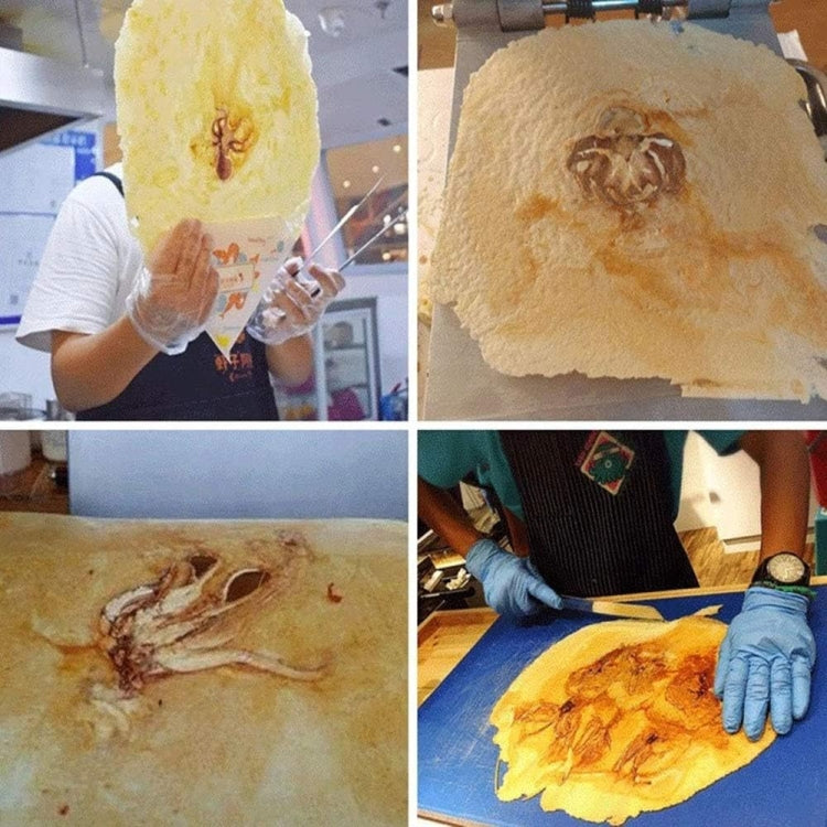 Japanese Paper Thin Seafood Cracker Pancake Machine EU Plug 220V 2800W by bashfashion