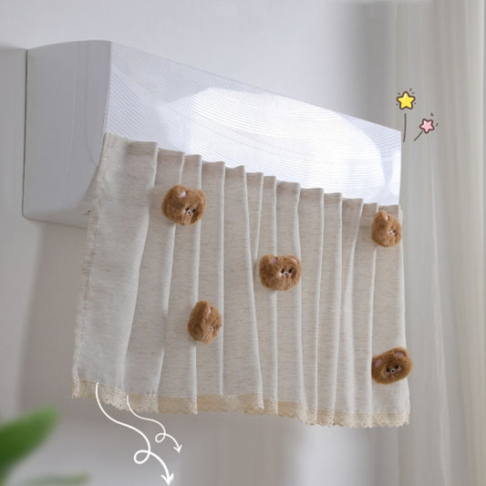 Air Conditioner Windshield Anti-Direct Blow Baby Windshield Curtain Dust Cover, Model: Brown Bear by bashfashion