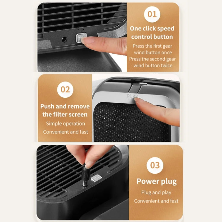 Desktop Range Hood Barbecue Small Movable Liftable Extractor Hood 2 Wind Speeds Adjust EU Plug by bashfashion