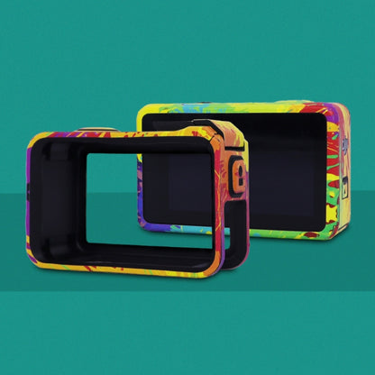 For DJI Action 4 Motion Camera Stickers All Inclusive Photo Frame Color Changing Stickers Accessories, Style: AC4-08 Circuit White by bashfashion