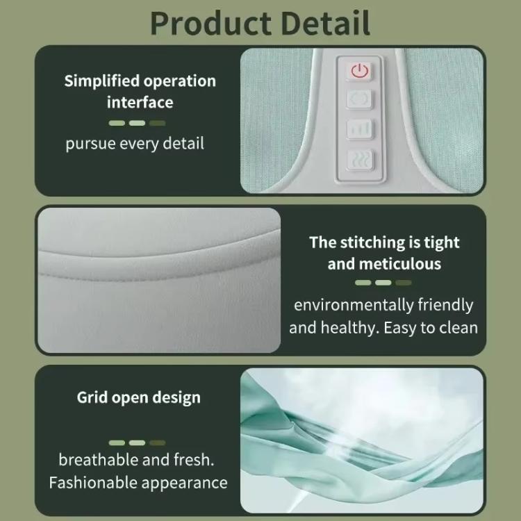 Z5 Dual-frequency Red Light Constant Temperature Hot Compress Foot Massager, Spec: US Plug(Light Green) by bashfashion