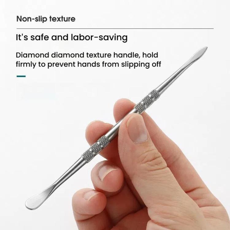 Stainless Steel Soot Spoon Carving Tools, Style: Single Head 1 Colorful(PVC Bag Single Pack) by bashfashion