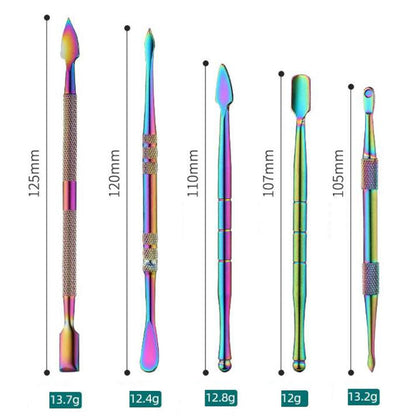 Stainless Steel Soot Spoon Carving Tools, Style: Dual Head 3 Original Color(PVC Bag Single Pack) by bashfashion