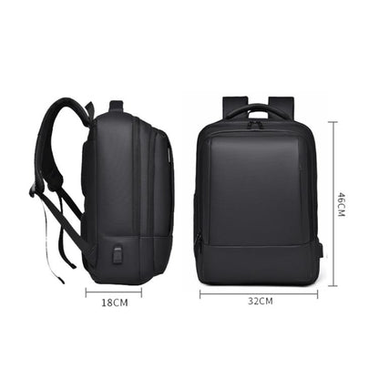 OUMANTU 2103 Large Capacity Multi-Compartment Waterproof Laptop Backpack With USB Port(Blue) by OUMANTU