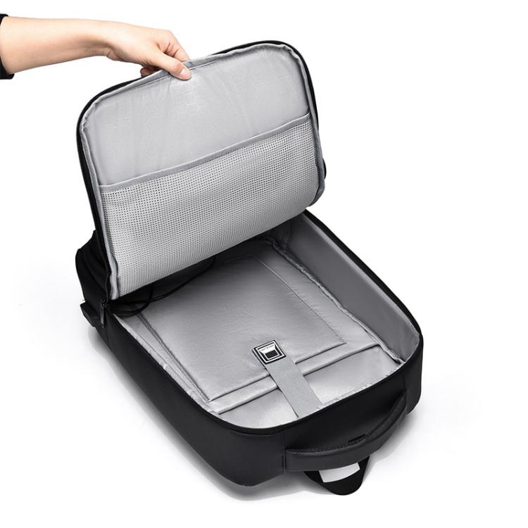 OUMANTU 2103 Large Capacity Multi-Compartment Waterproof Laptop Backpack With USB Port(Gray) by OUMANTU