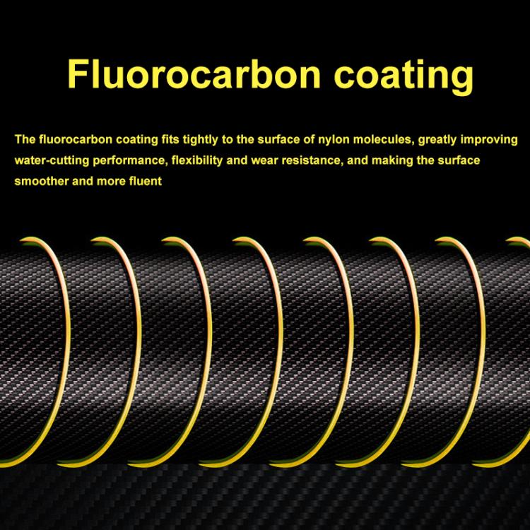 Meirenyu 500m Semi-floating Rocky Fishing Line Wear-resistant Lure Nylon Fishing Line, Size: 2.0(Orange) by Meirenyu