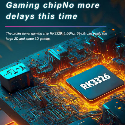 Portable Open Source GBA/FC Arcade Handheld Game Console, Size: 64G(Transparent Black) by bashfashion