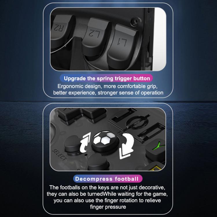 Portable Open Source GBA/FC Arcade Handheld Game Console, Size: 64G(Transparent Gray) by bashfashion