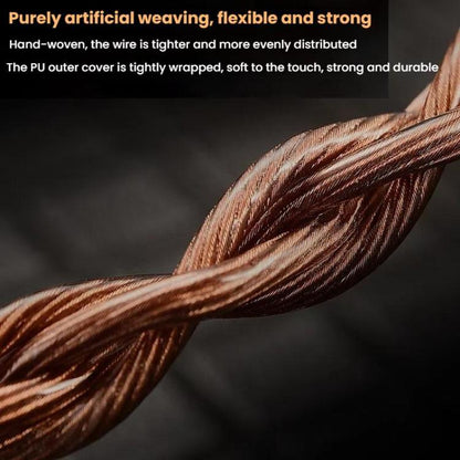 CVJ VS400 Interchangeable Audio Plug Oxygen-Free Copper Headphone Upgrade Cable, Style: Type-C MMCX by CVJ