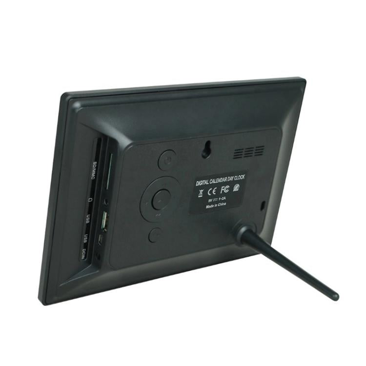 7-inch Digital Frame Calendar Day Clock With 3 Medication Alerts, 5 Custom Alarms, Multi-Language Support UK Plug White by bashfashion