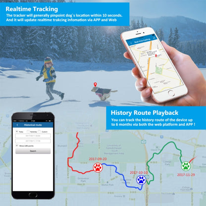 TK-909 GPS / GPRS / GSM Pet Locator Pet Collar Real-time Tracking Device by bashfashion